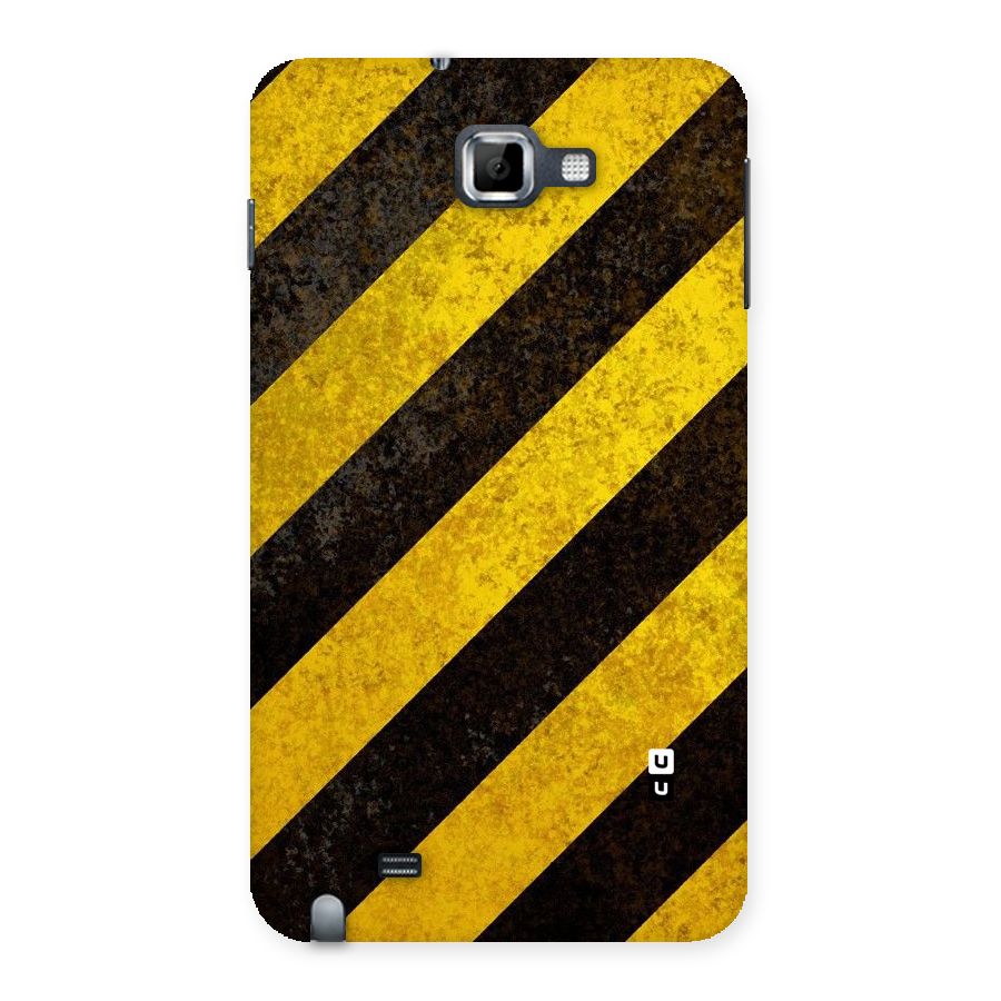 Shaded Yellow Stripes Back Case for Galaxy Note