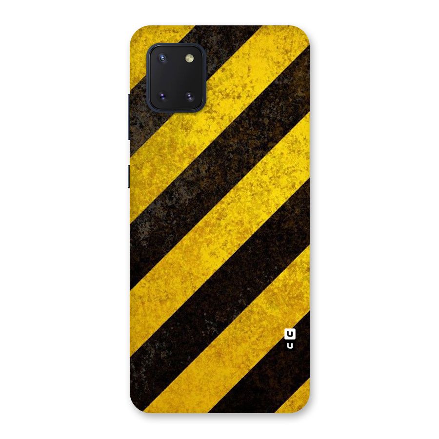Shaded Yellow Stripes Back Case for Galaxy Note 10 Lite