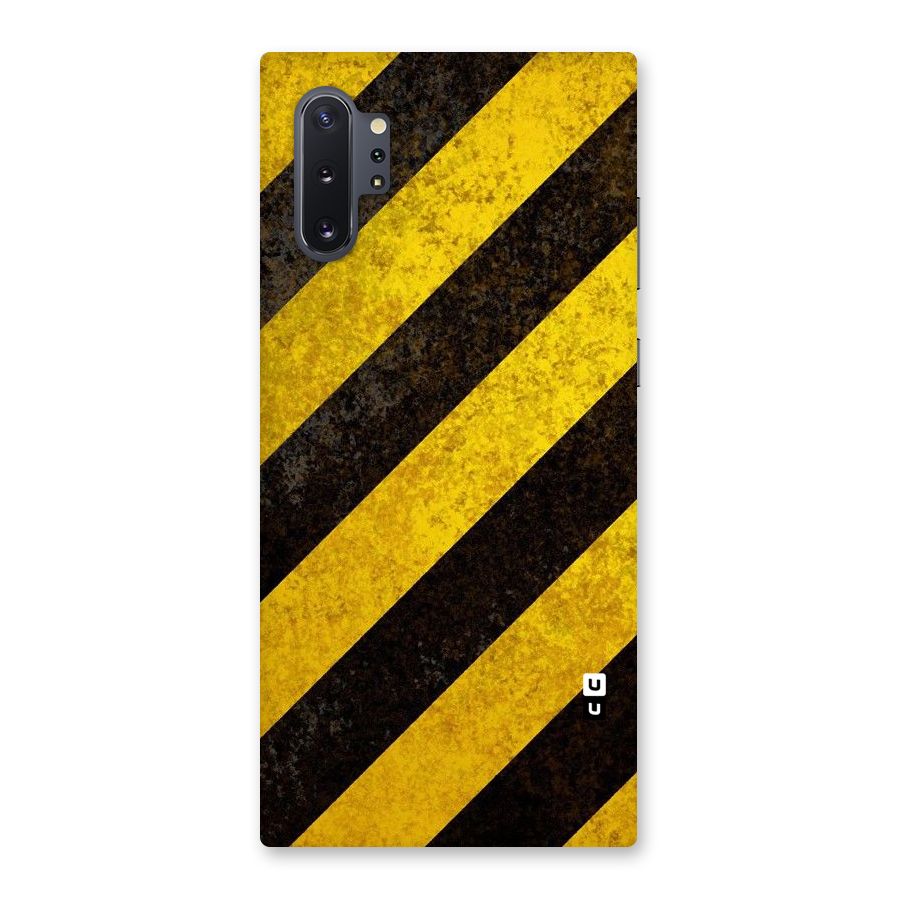 Shaded Yellow Stripes Back Case for Galaxy Note 10 Plus