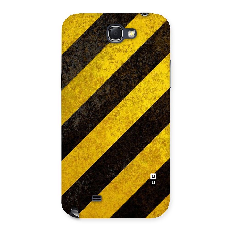 Shaded Yellow Stripes Back Case for Galaxy Note 2