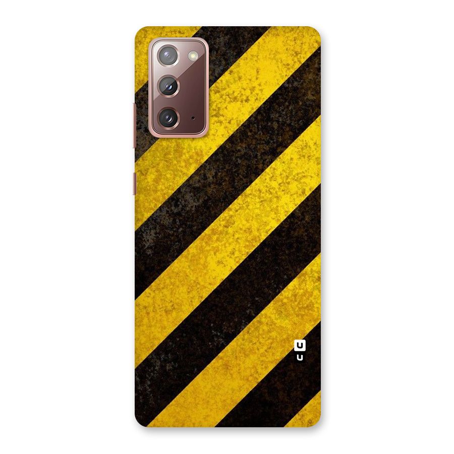Shaded Yellow Stripes Back Case for Galaxy Note 20