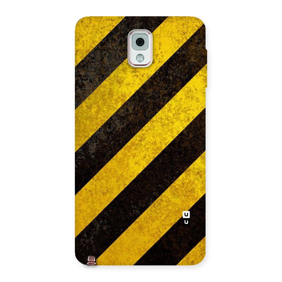 Shaded Yellow Stripes Back Case for Galaxy Note 3