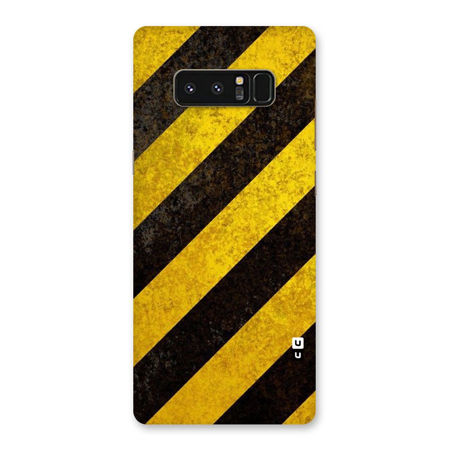 Shaded Yellow Stripes Back Case for Galaxy Note 8