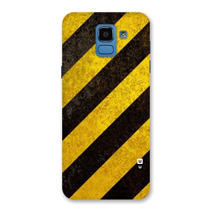 Shaded Yellow Stripes Back Case for Galaxy On6