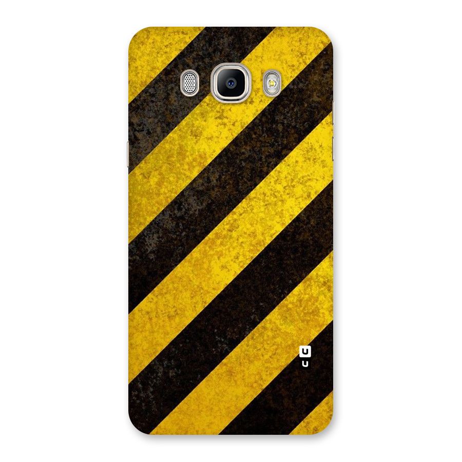 Shaded Yellow Stripes Back Case for Galaxy On8
