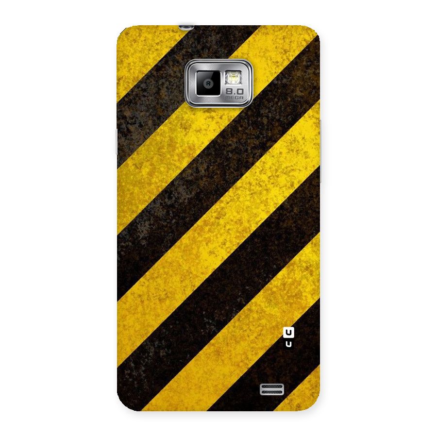 Shaded Yellow Stripes Back Case for Galaxy S2