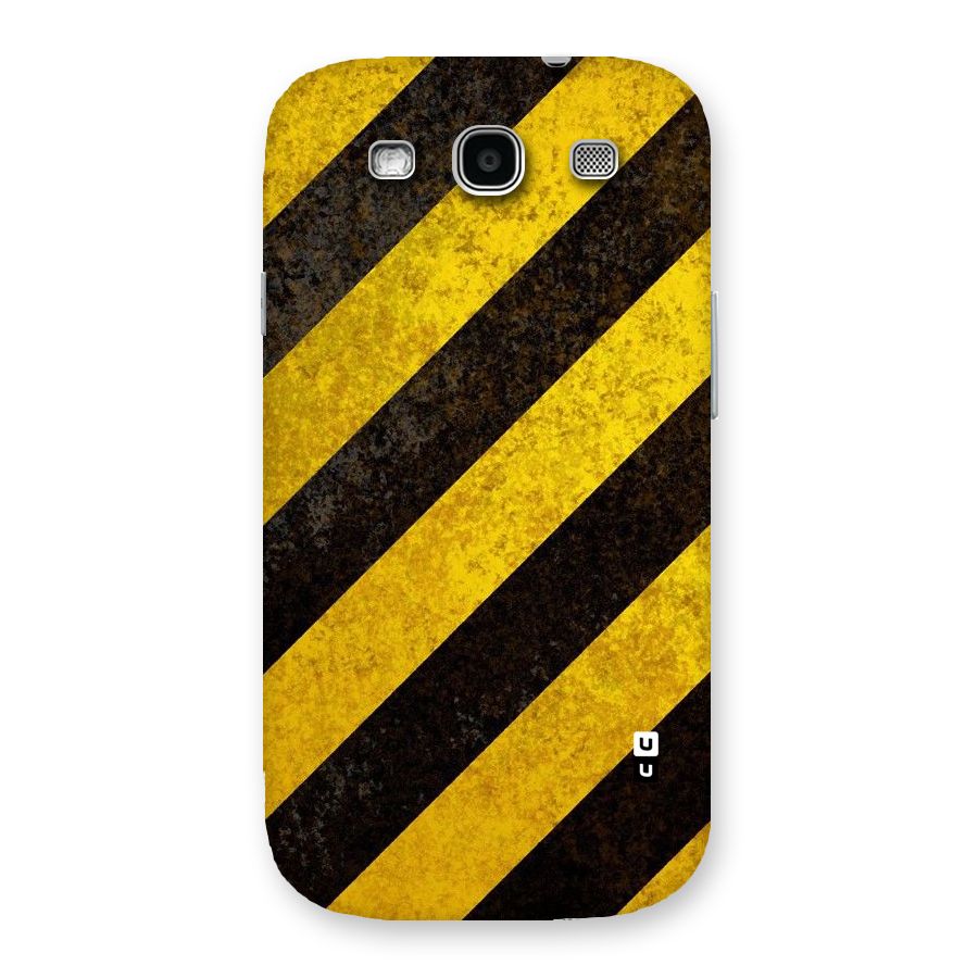 Shaded Yellow Stripes Back Case for Galaxy S3