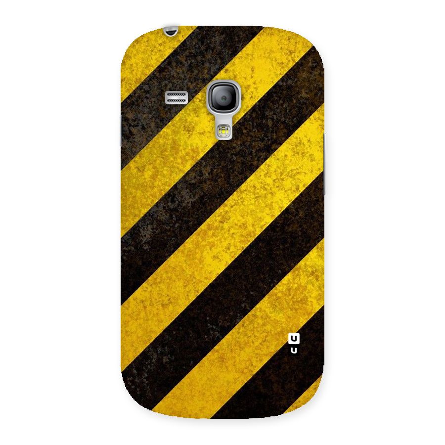 Shaded Yellow Stripes Back Case for Galaxy S3 Mini