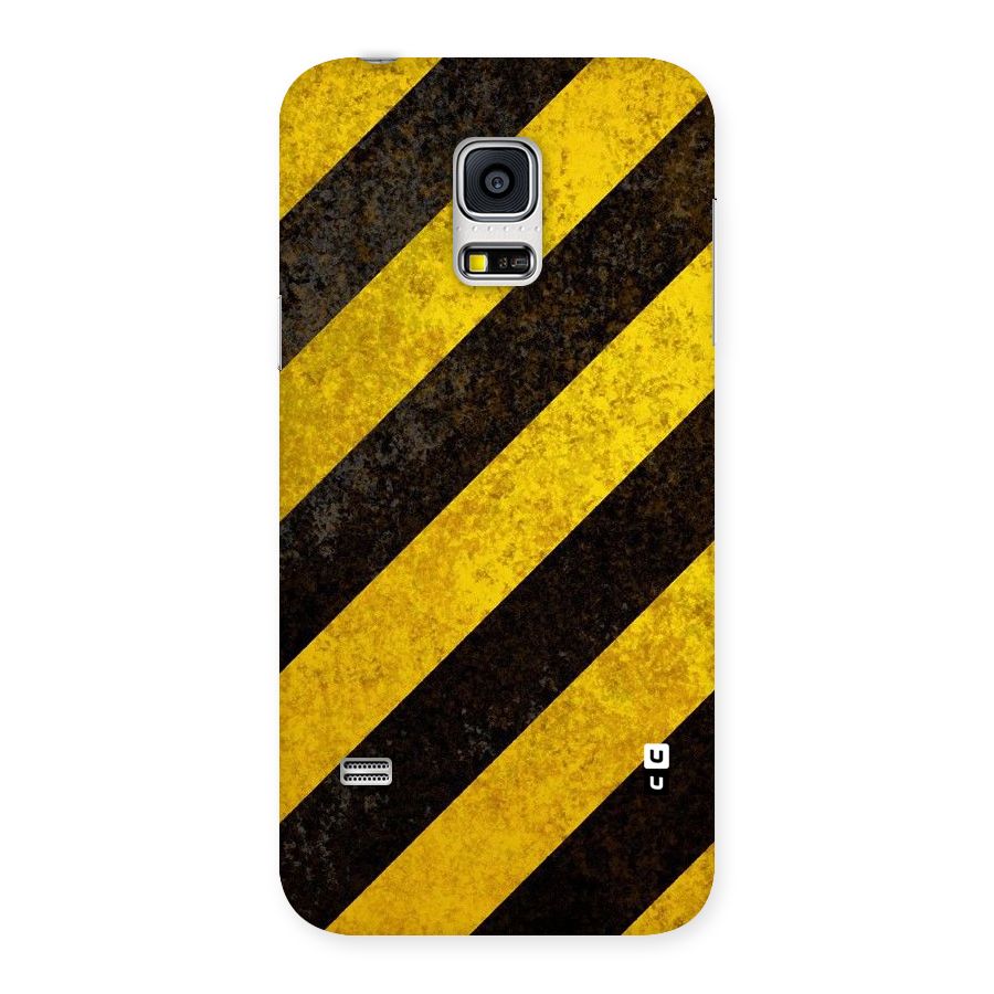 Shaded Yellow Stripes Back Case for Galaxy S5 Mini