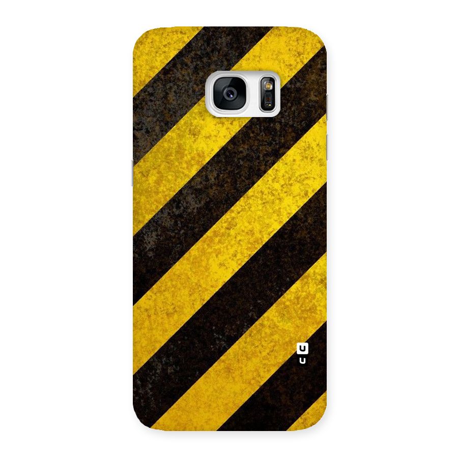 Shaded Yellow Stripes Back Case for Galaxy S7 Edge