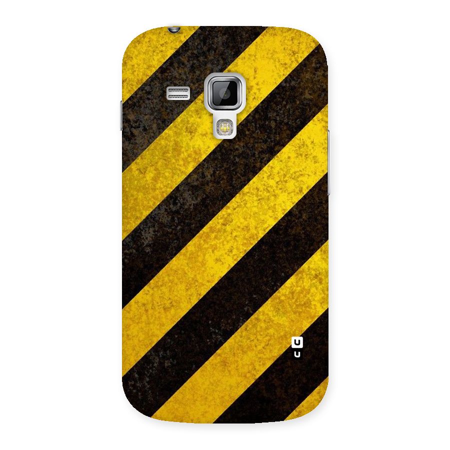 Shaded Yellow Stripes Back Case for Galaxy S Duos