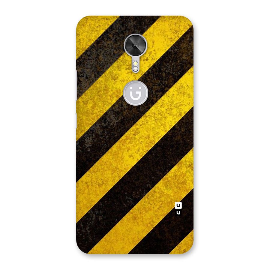 Shaded Yellow Stripes Back Case for Gionee A1