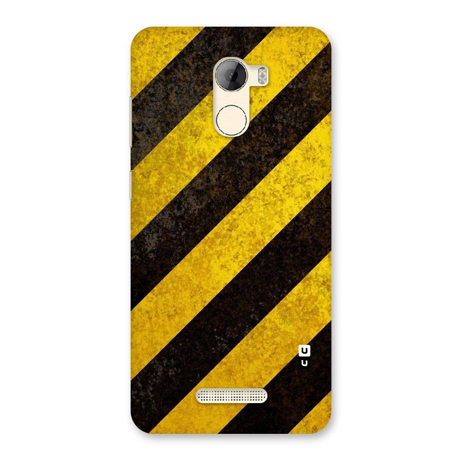 Shaded Yellow Stripes Back Case for Gionee A1 LIte