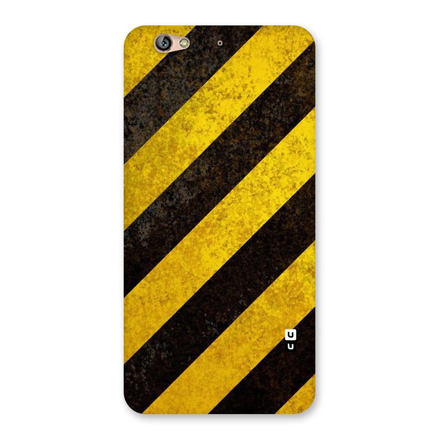 Shaded Yellow Stripes Back Case for Gionee S6
