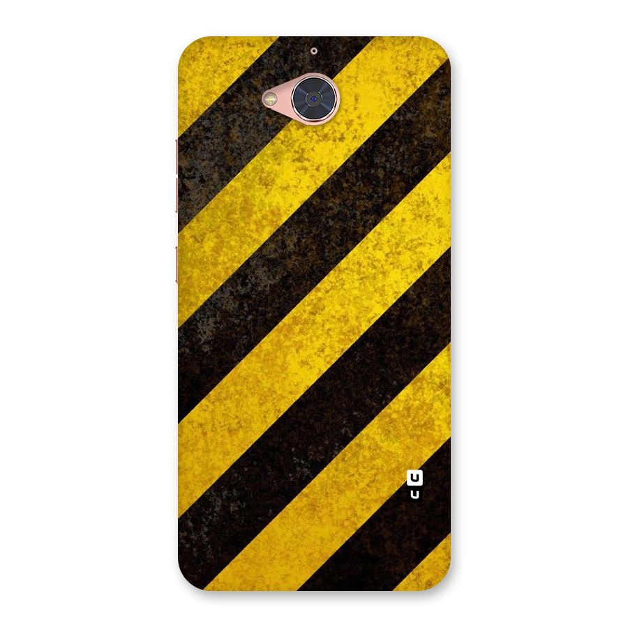 Shaded Yellow Stripes Back Case for Gionee S6 Pro