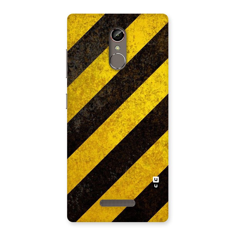 Shaded Yellow Stripes Back Case for Gionee S6s