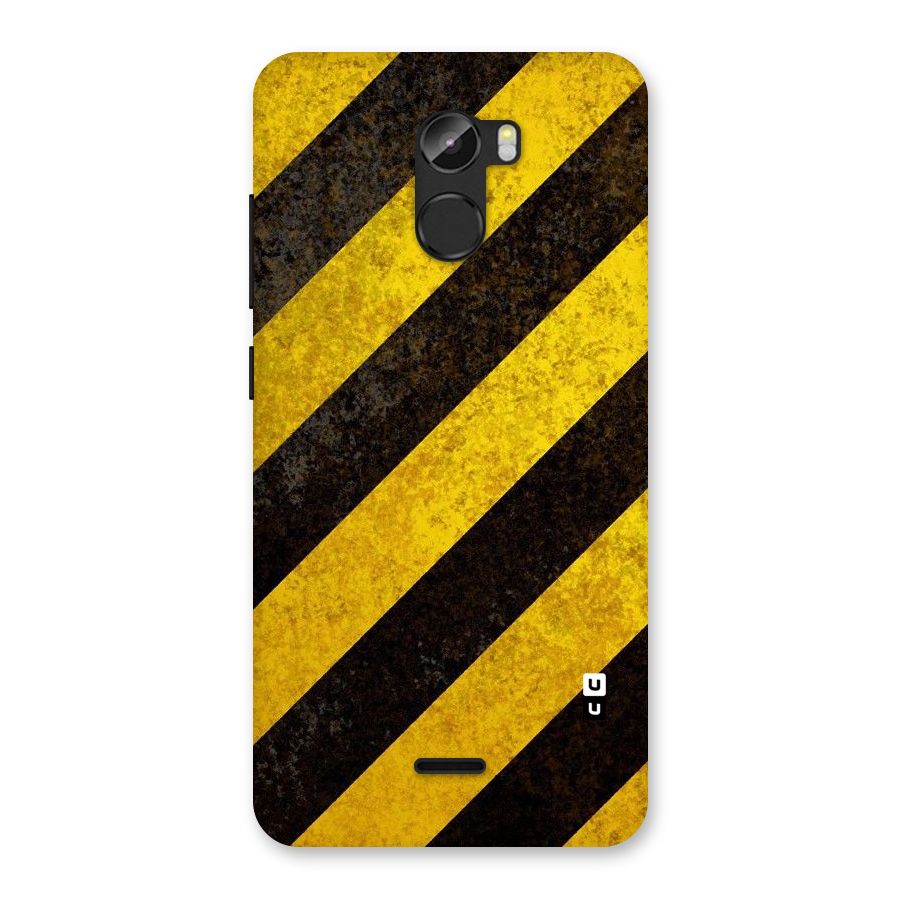 Shaded Yellow Stripes Back Case for Gionee X1