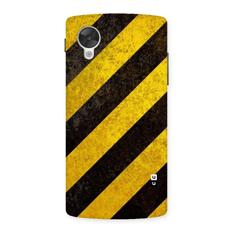 Shaded Yellow Stripes Back Case for Google Nexsus 5