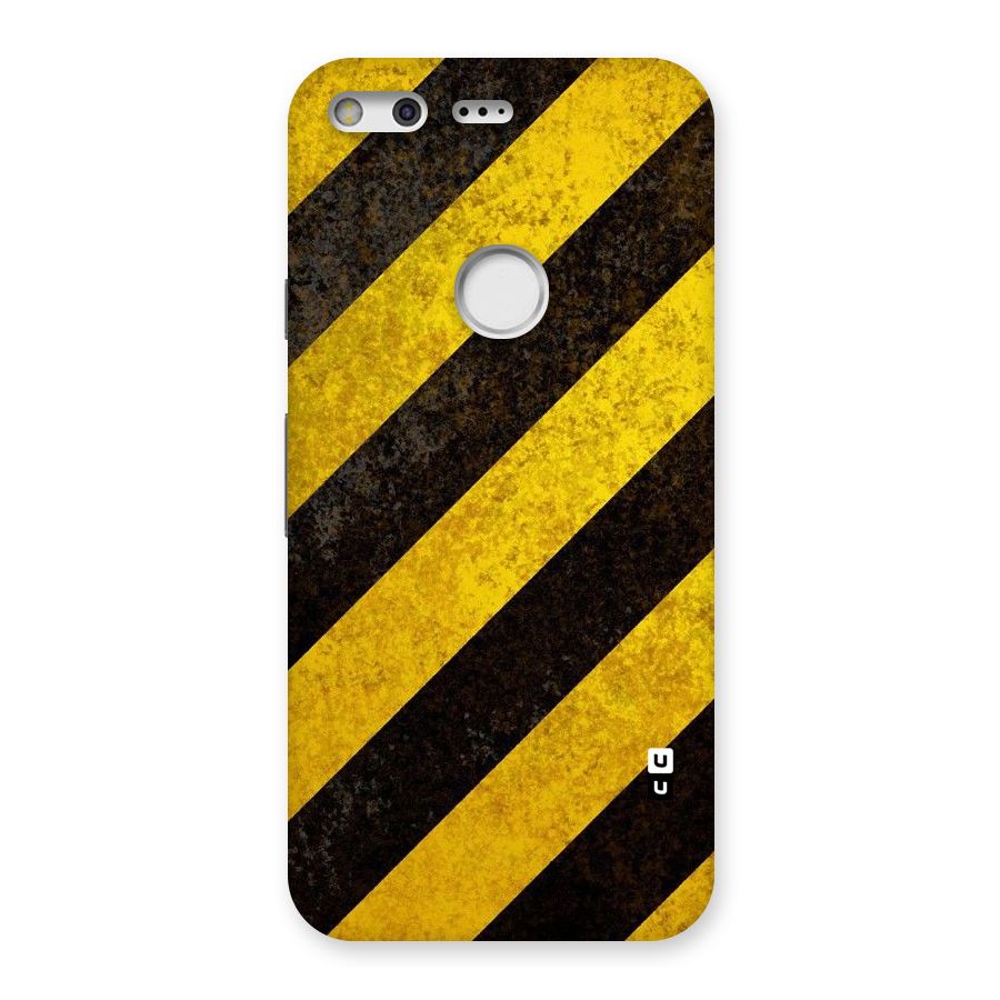 Shaded Yellow Stripes Back Case for Google Pixel
