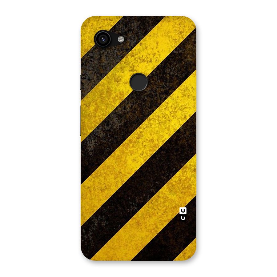 Shaded Yellow Stripes Back Case for Google Pixel 3a XL