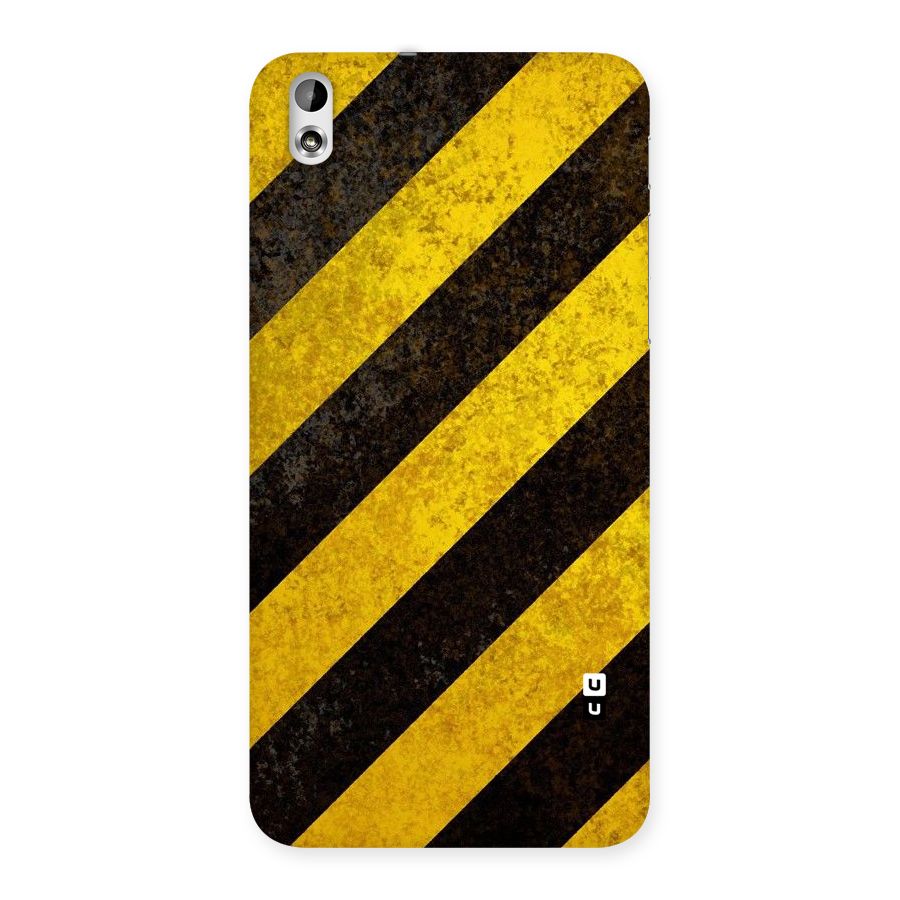 Shaded Yellow Stripes Back Case for HTC Desire 816g