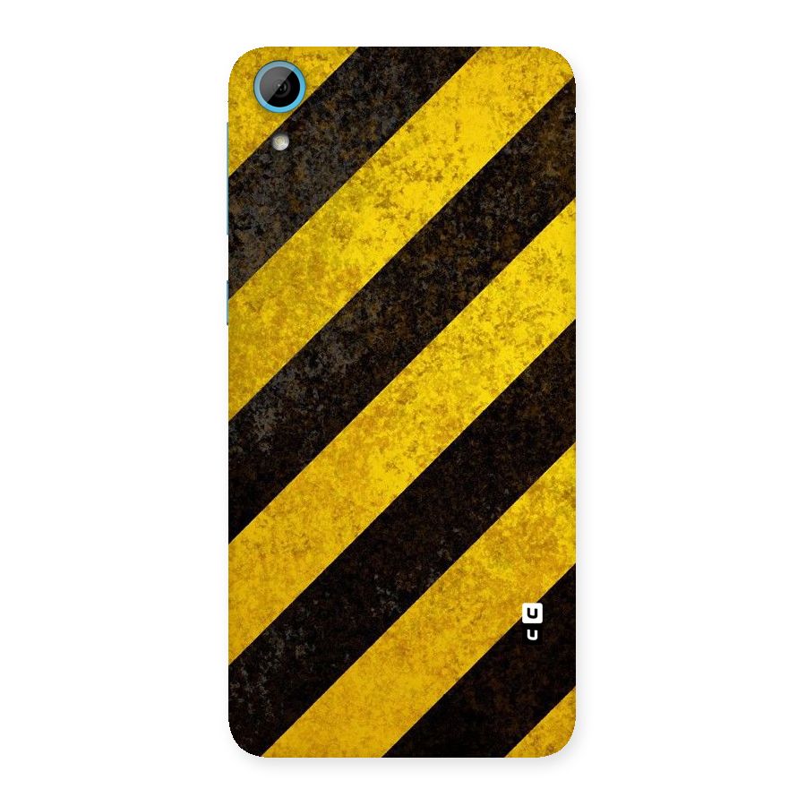Shaded Yellow Stripes Back Case for HTC Desire 826