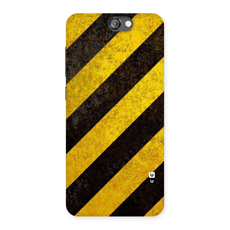 Shaded Yellow Stripes Back Case for HTC One A9