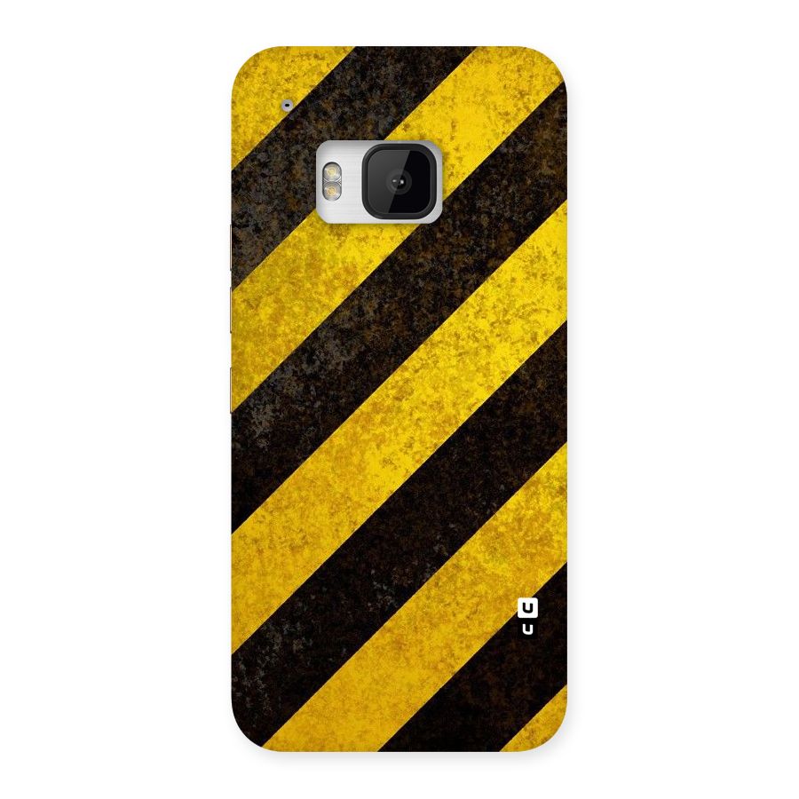 Shaded Yellow Stripes Back Case for HTC One M9