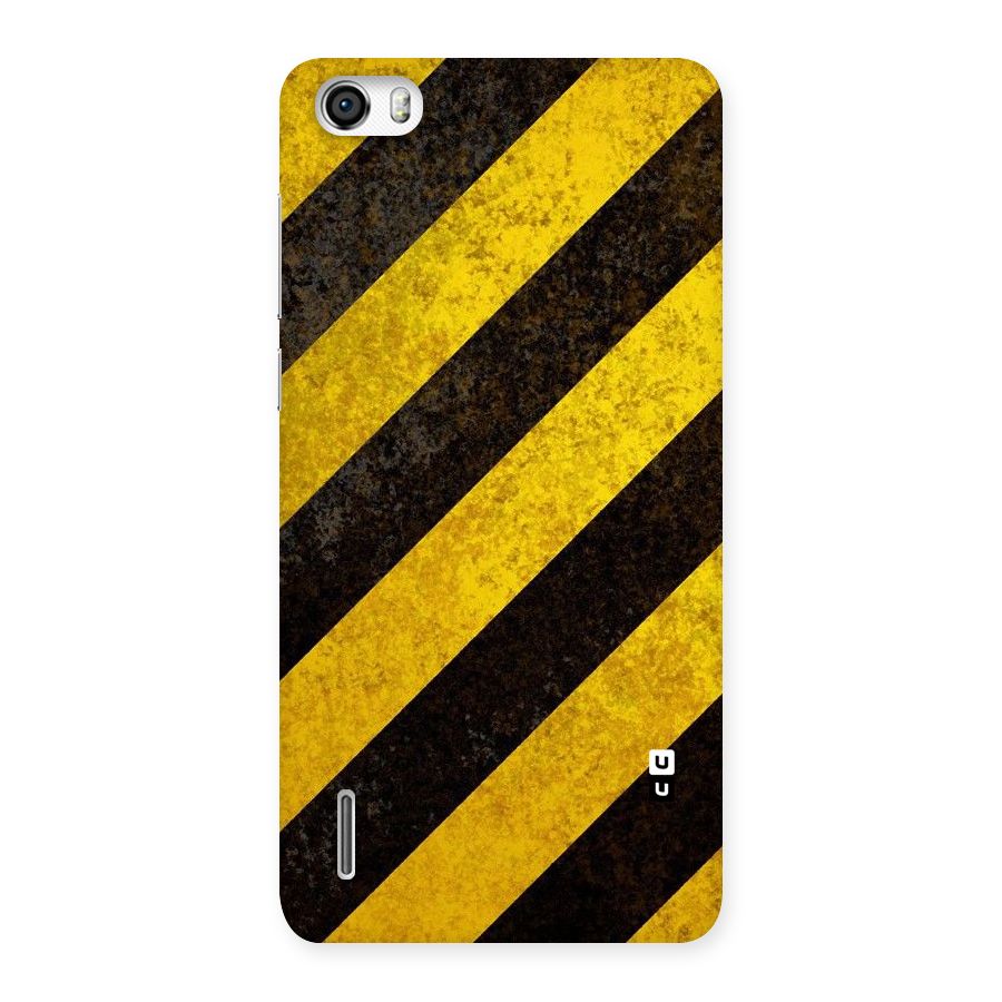 Shaded Yellow Stripes Back Case for Honor 6