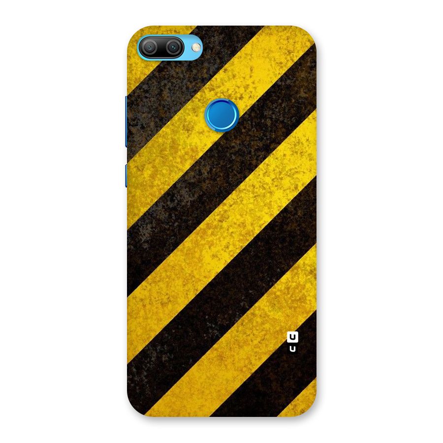 Shaded Yellow Stripes Back Case for Honor 9N