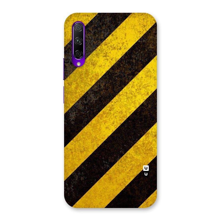 Shaded Yellow Stripes Back Case for Honor 9X Pro