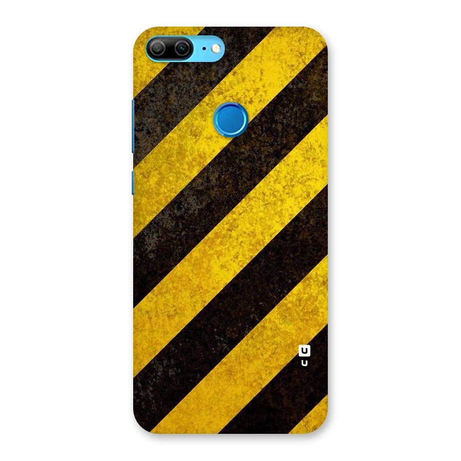 Shaded Yellow Stripes Back Case for Honor 9 Lite