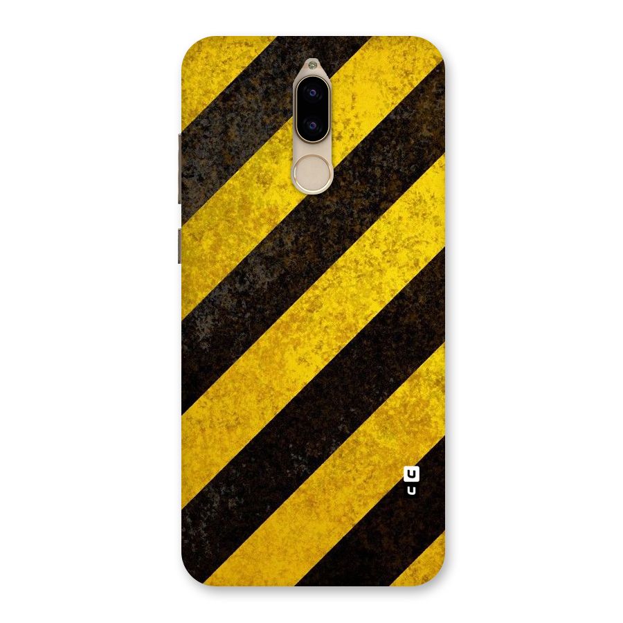 Shaded Yellow Stripes Back Case for Honor 9i