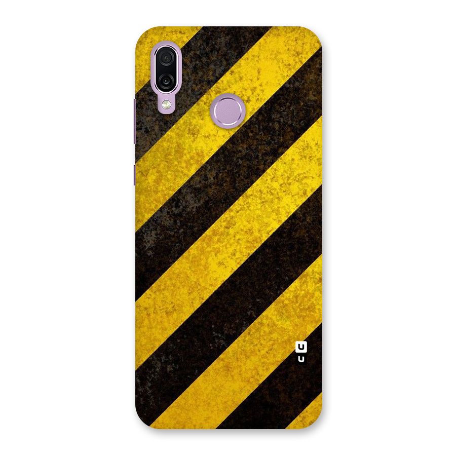 Shaded Yellow Stripes Back Case for Honor Play