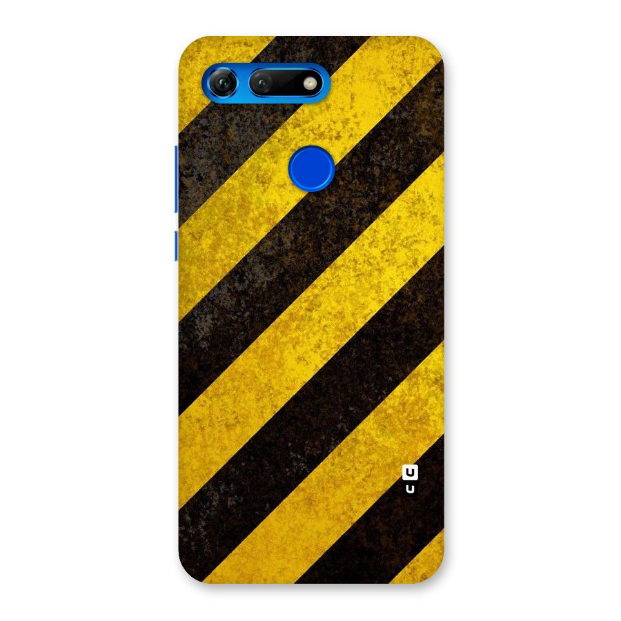 Shaded Yellow Stripes Back Case for Honor View 20