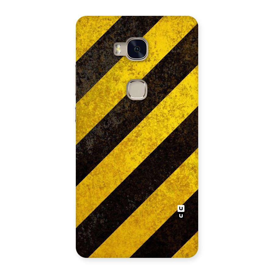 Shaded Yellow Stripes Back Case for Huawei Honor 5X
