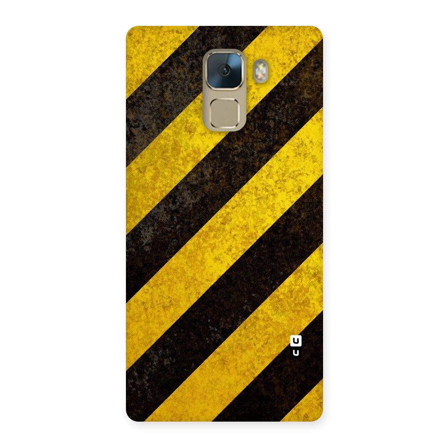 Shaded Yellow Stripes Back Case for Huawei Honor 7
