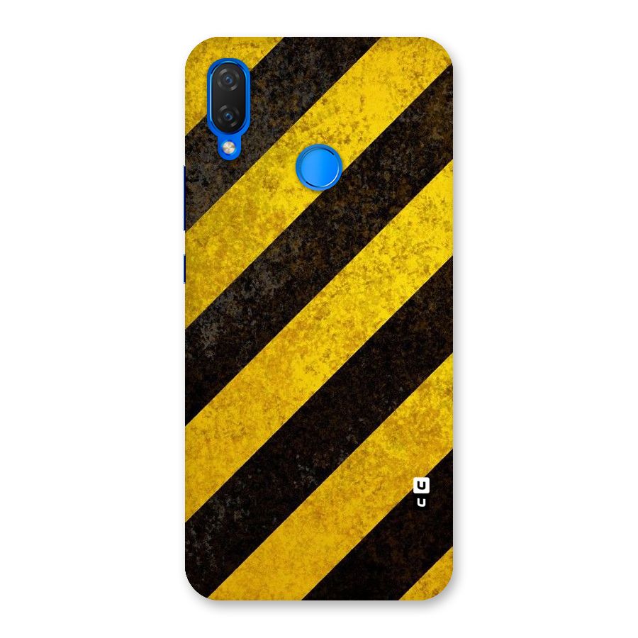 Shaded Yellow Stripes Back Case for Huawei P Smart+