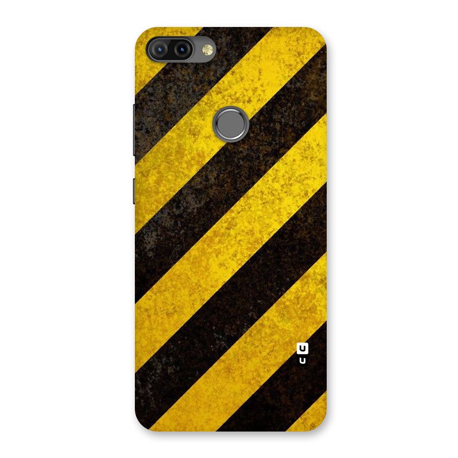 Shaded Yellow Stripes Back Case for Infinix Hot 6 Pro
