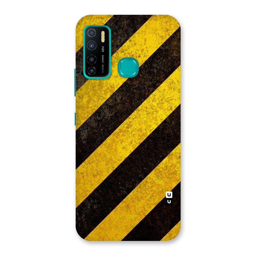 Shaded Yellow Stripes Back Case for Infinix Hot 9 Pro