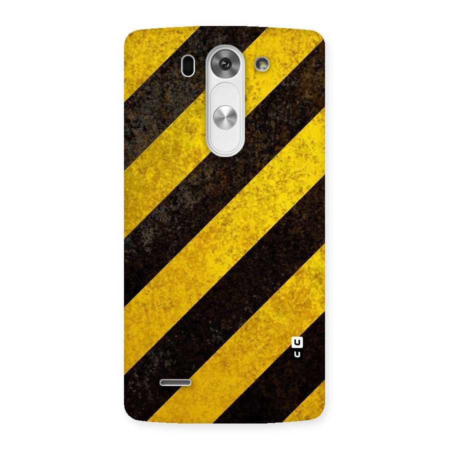 Shaded Yellow Stripes Back Case for LG G3 Mini