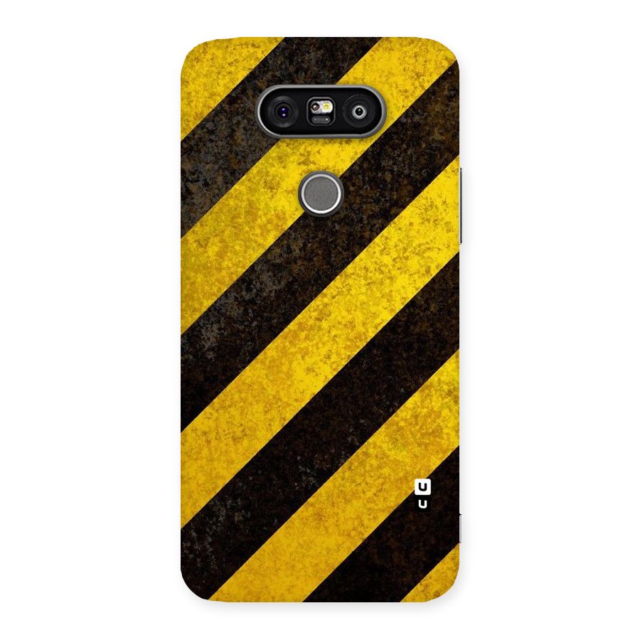 Shaded Yellow Stripes Back Case for LG G5