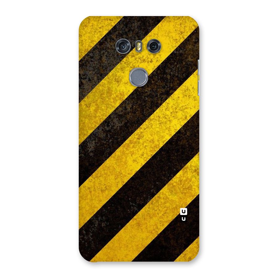 Shaded Yellow Stripes Back Case for LG G6
