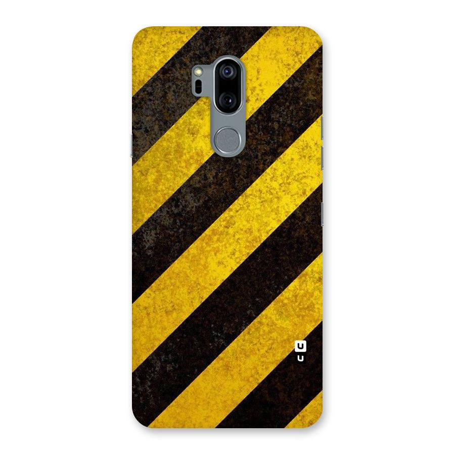 Shaded Yellow Stripes Back Case for LG G7