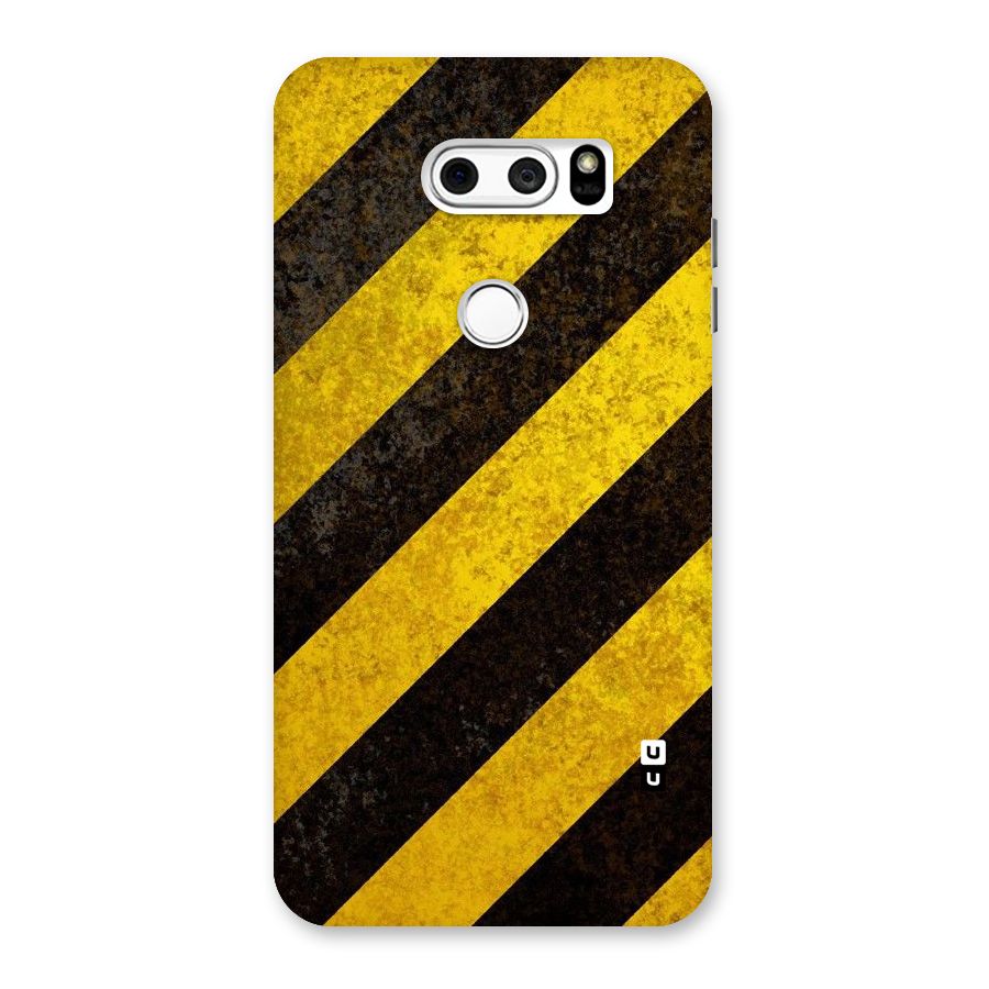 Shaded Yellow Stripes Back Case for LG V30
