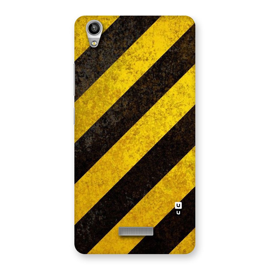 Shaded Yellow Stripes Back Case for Lava-Pixel-V1