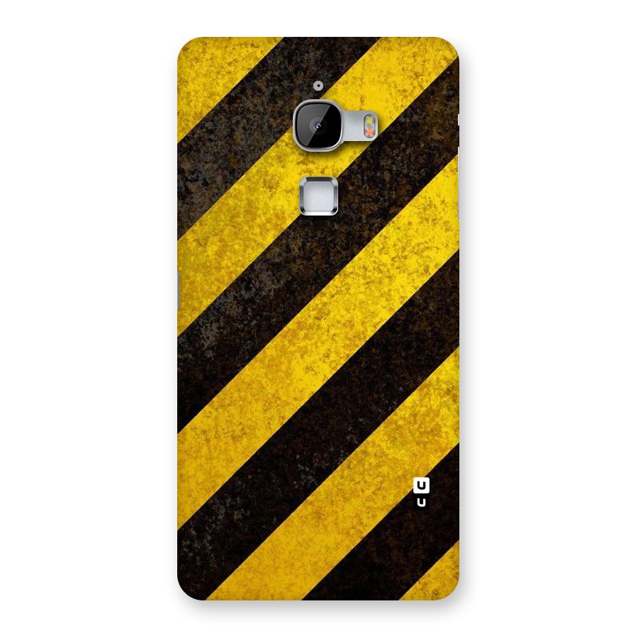 Shaded Yellow Stripes Back Case for LeTv Le Max