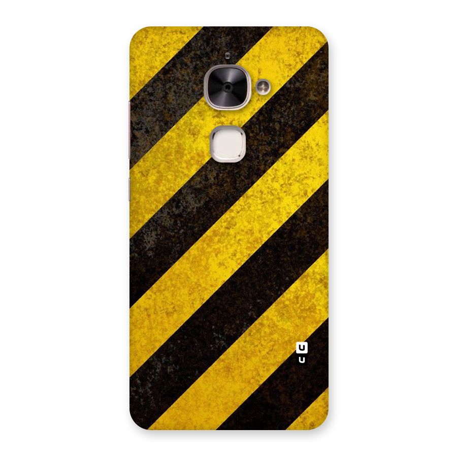 Shaded Yellow Stripes Back Case for Le 2