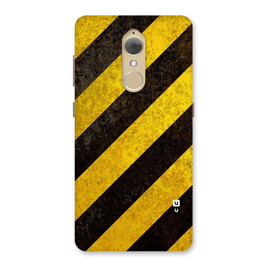 Shaded Yellow Stripes Back Case for Lenovo K8