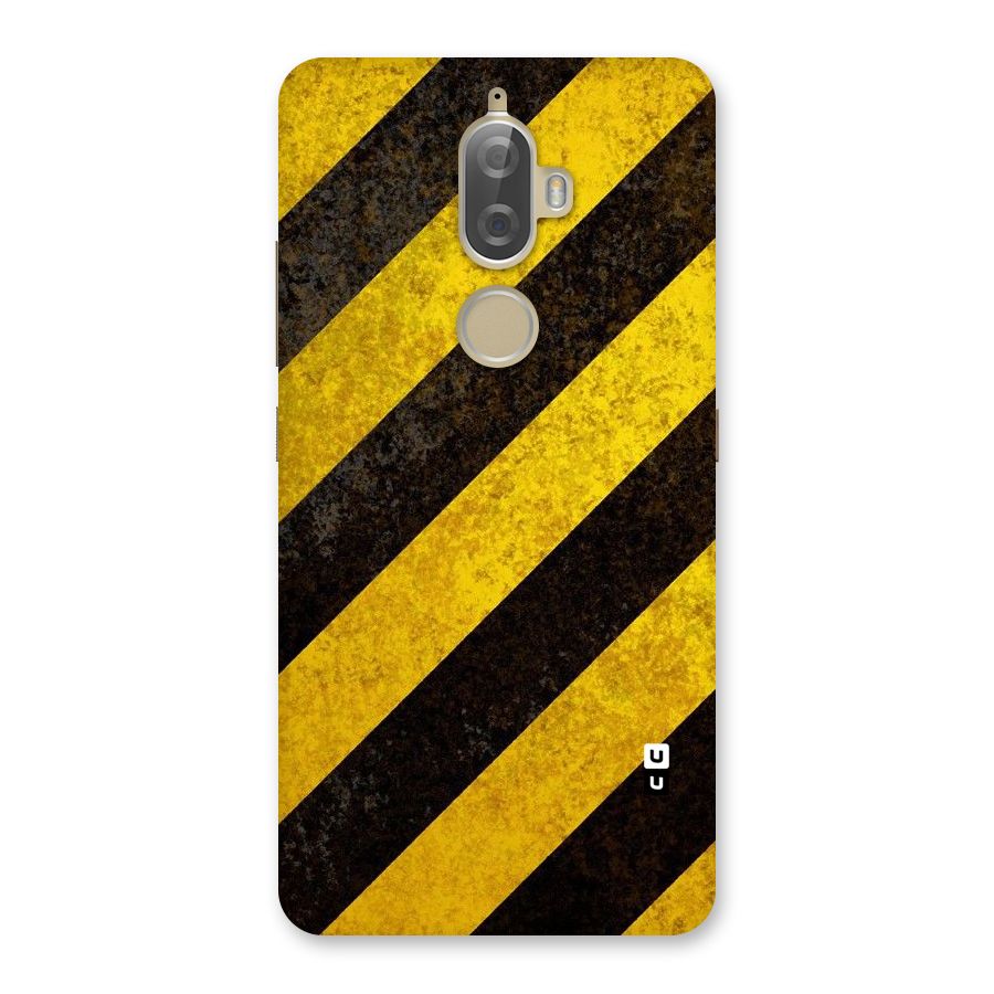 Shaded Yellow Stripes Back Case for Lenovo K8 Plus